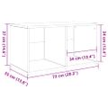 vidaXL Zostava TV skriniek 72 x 35 x 37 cm Hnedá Kompozitné drevo