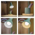 Stolná lampa POPPY na žiarovku E27, zelená