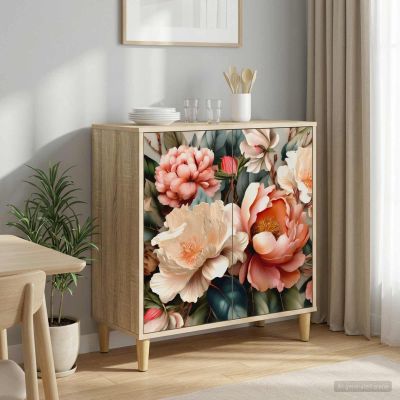 vidaXL Servírovacia skriňa BORNE Sonoma 69 x 33 x 75 cm