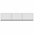 vidaXL TV skriňa s LED 165 x 34 x 40 cm Biely Konštruované drevo