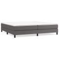 vidaXL Posteľný rám s boxspringom sivý 200x200 cm umelá koža