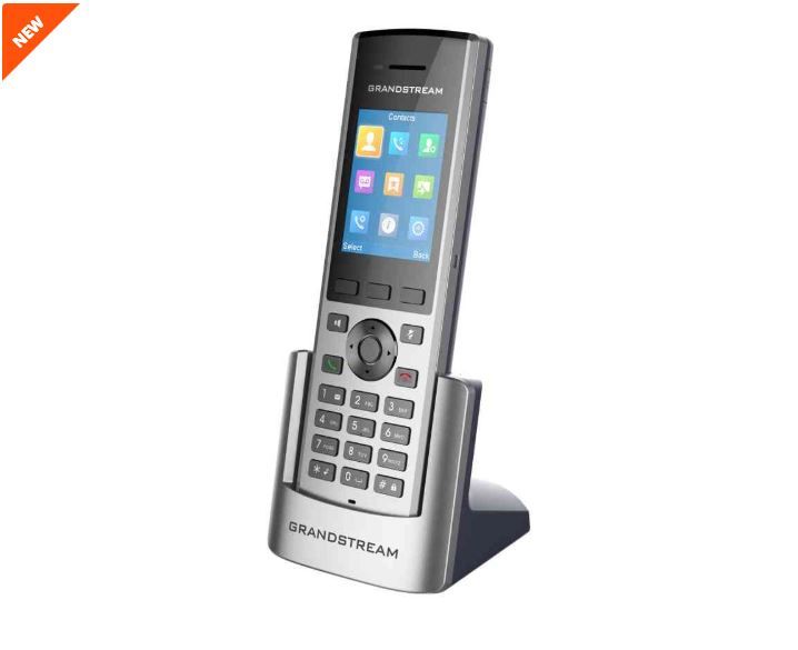 Grandstream DP730 IP tel., 2,4'' bar. displ., 2SIP úč., video, BT, Micro USB, HAC,