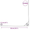 vidaXL Celta 650 g/m², 3,5x5 m, biela