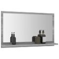 vidaXL Kúpeľňové zrkadlo sivý dub sonoma 60x10,5x37cm spracované drevo