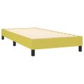 vidaXL Posteľný rám boxspring s matracom zelený 90x200 cm látka