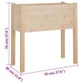 vidaXL Záhradné kvetináče 2 ks 70x31x70 cm, borovicový masív
