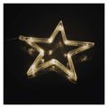 LED vianočný záves – 7 hviezd, 67x125 cm, vnútorný, teplá biela