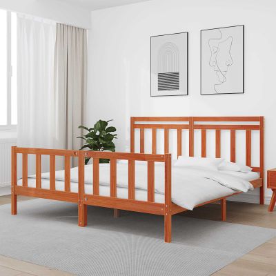 vidaXL Rám postele 2 pcs Včelí hnedý 205,5 x 185,5 x 100 cm
