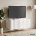 vidaXL Nástenná TV skrinka 78,5 x 41 x 30 cm Biela s vysokým leskom