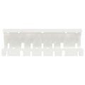 vidaXL Úložný box na káble pod stôl 2 ks Biela 43 x 9 x 11 cm Oceľ