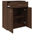 vidaXL Komoda hnedý dub 60x30x75 cm spracované drevo