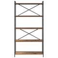 vidaXL Regál na knihy 80 x 30 x 155 cm Kompozitné drevo Staré drevo