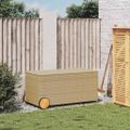 vidaXL Záhradný úložný box s kolieskami mix béžovej 190 l polyratan