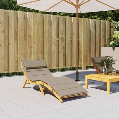 vidaXL Podložka na ležadlo sivohnedá 180x60x4 cm oxfordská látka