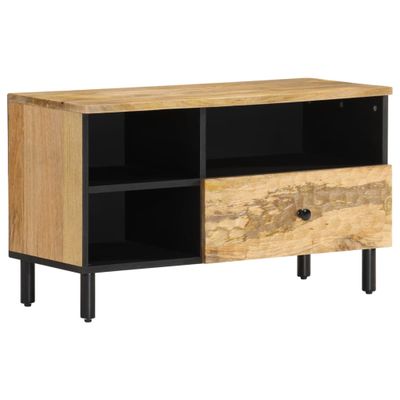 vidaXL TV skrinka 80x33x46 cm, mangový masív