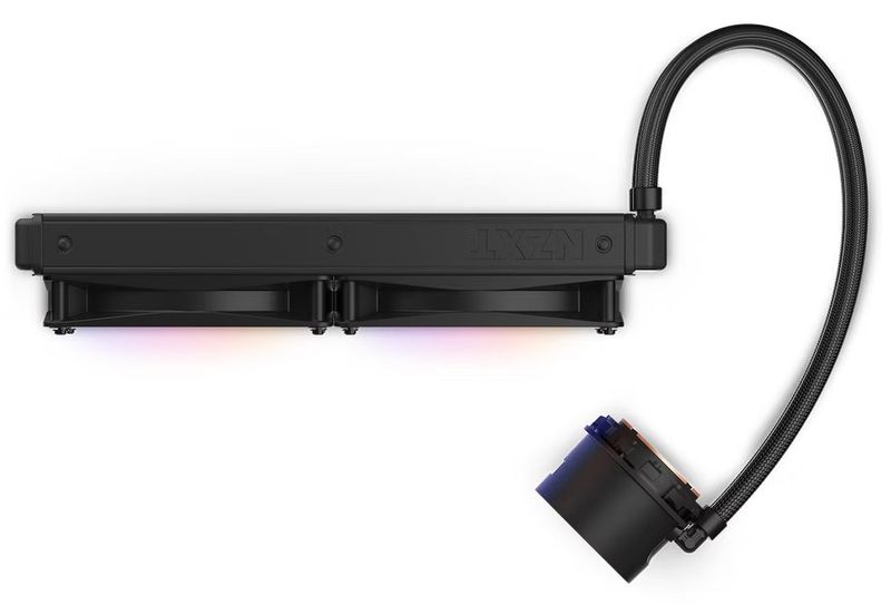 NZXT vodní chladič Kraken 280 RGB / 2x140mm fan / 4-pin PWM / LCD disp. / 6 let Vodní chladic, pro CPU, pro Intel i AMD, LCD displej, RGB, 2× 140mm ventilátor, socket 1700, 1200, 115x, AM5, AM4, 4pin PWM, 6 le