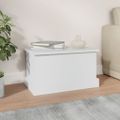 vidaXL Úložný box biely 50x30x28 cm, umelé drevo