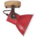 vidaXL Nástenná lampa 25 W šmuhovaná červená 11,5x11,5x25 cm E27