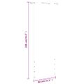 vidaXL Balkónová markíza antracitová 80x240 cm oxfordská látka
