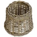 vidaXL Tienidlo lampy hnedé 20x15 cm prútené