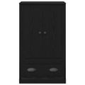 vidaXL Highboard Čierny dub 60 x 35,5 x 103,5 cm Kompozitné drevo