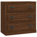 vidaXL Komoda hnedý dub 70x35,5x67,5 cm spracované drevo