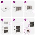 vidaXL stohovateľný úložný box kolesami 2vrstvový 28L 48,5x29,5x59,5cm