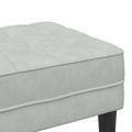vidaXL lavička s vankúšom Svetlosivá 113 x 57 x 39 cm Zamat