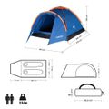 Turistický stan NILS Camp NC6010 Hiker modrý