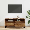 vidaXL TV skrinka so zásuvkou Staré drevo 100 x 34,5 x 44,5 cm