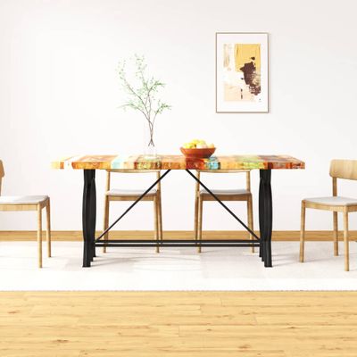 vidaXL Jedálenský stôl, recyklovaný masív 180 cm