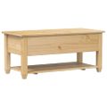 vidaXL Konferenčný stolík zásuvkový Corona 100x48x45 cm borovic. masív