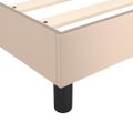 vidaXL Boxspring posteľ s matracom kapučínová 200x200 cm umelá koža