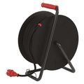 Predlžovací kábel EMOS P084503 PROFI na bubne 50m / 4 zás. / čierny / guma-neoprén / 230V / 2,5 mm2