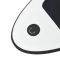 vidaXL Nafukovací Stand up paddleboard s plachtou, čierno biely