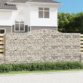 vidaXL Oblúkový gabionový kôš 400x50x180/200 cm pozinkované železo