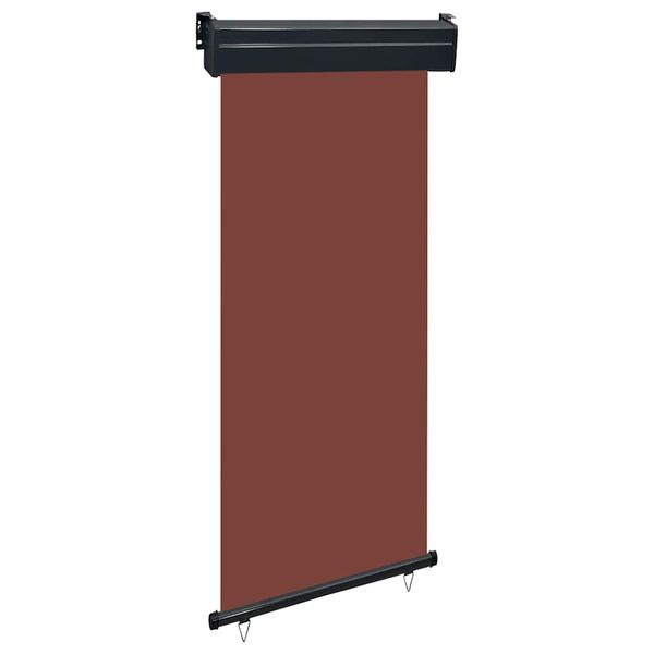 vidaXL Bočná markíza na balkón 80x250 cm, hnedá