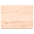 vidaXL Kúpeľňová doska 40x30x(2-4) cm neošetrený masív
