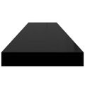 vidaXL Plávajúce nástenné police 2 ks, čierne 120x23,5x3,8 cm, MDF