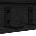 vidaXL Vešiak na stenu Nástenná montáž Čierny dub 40 x 10,5 x 10,5 cm