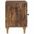vidaXL Nočný stolík Dymový dub 43 x 34,5 x 50 cm Kompozitné drevo