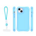 Púzdro Safepop s popruhom pre iPhone 14 6,1" modré