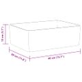 vidaXL Umývadlo biele 40x30x13 cm keramické