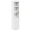 vidaXL Highboard White 37,5x35x180 cm Konštruktérske drevo