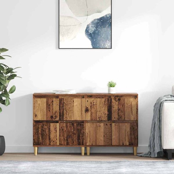 vidaXL Komody 2 pcs Staré drevo 60 x 35 x 70 cm Kompozitné drevo