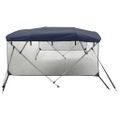 vidaXL Strieška Bimini so 4 oblúkmi a stenami 243x(230-244)x137 cm
