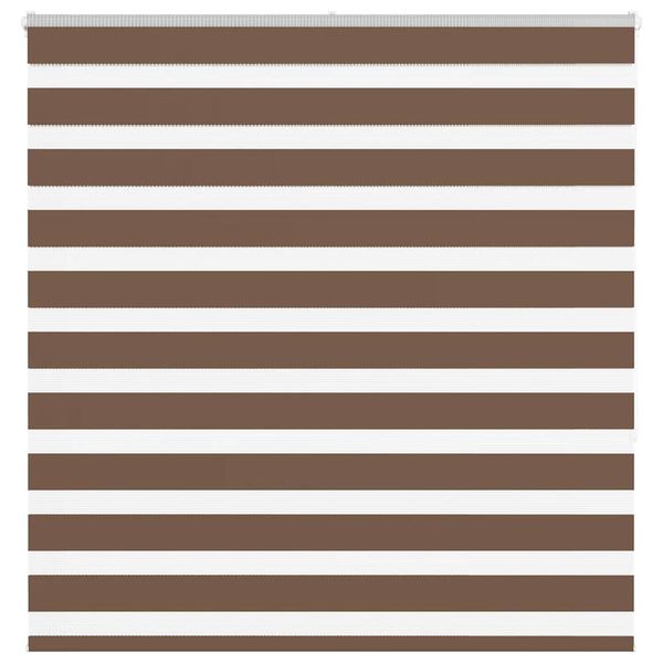 vidaXL Zebra roleta hnedá 140x150 cm šírka látky 135,9cm polyester