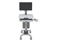 Vozík - pre LCD displej / PC vybavenie - sivá - veľkosť obrazovky: až do 30"