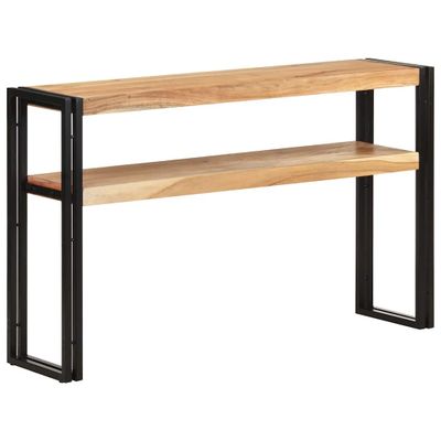 vidaXL Konzolový stolík 120x30x75 cm masívne akáciové drevo