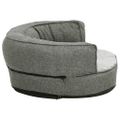 vidaXL Ergonomický matrac pre psa 90x64 cm ľanový vzhľad flís šedý